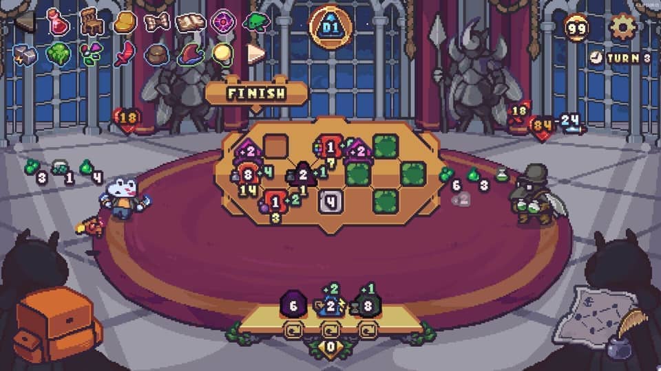 Die in the Dungeon dice deckbuilder